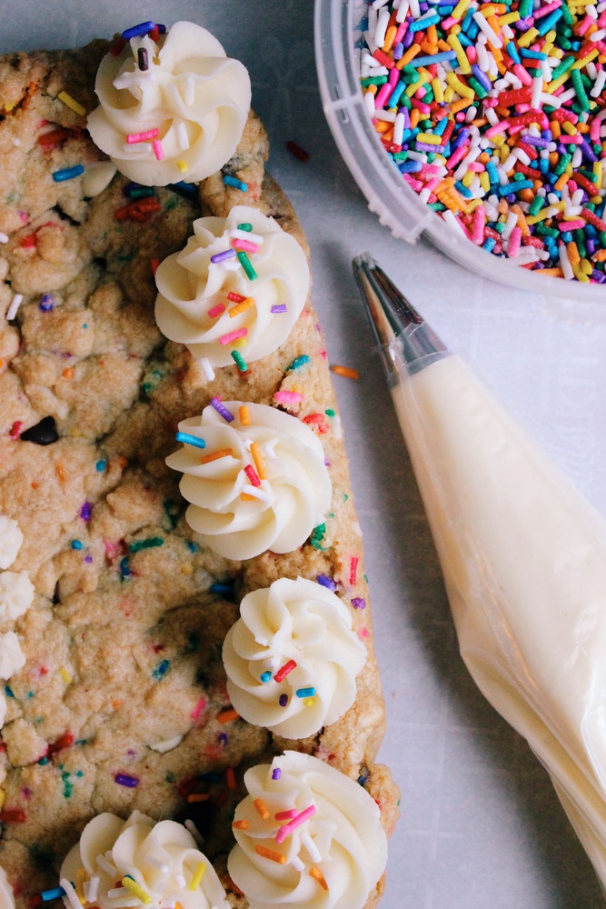 Birthday Cake Cookie Cake